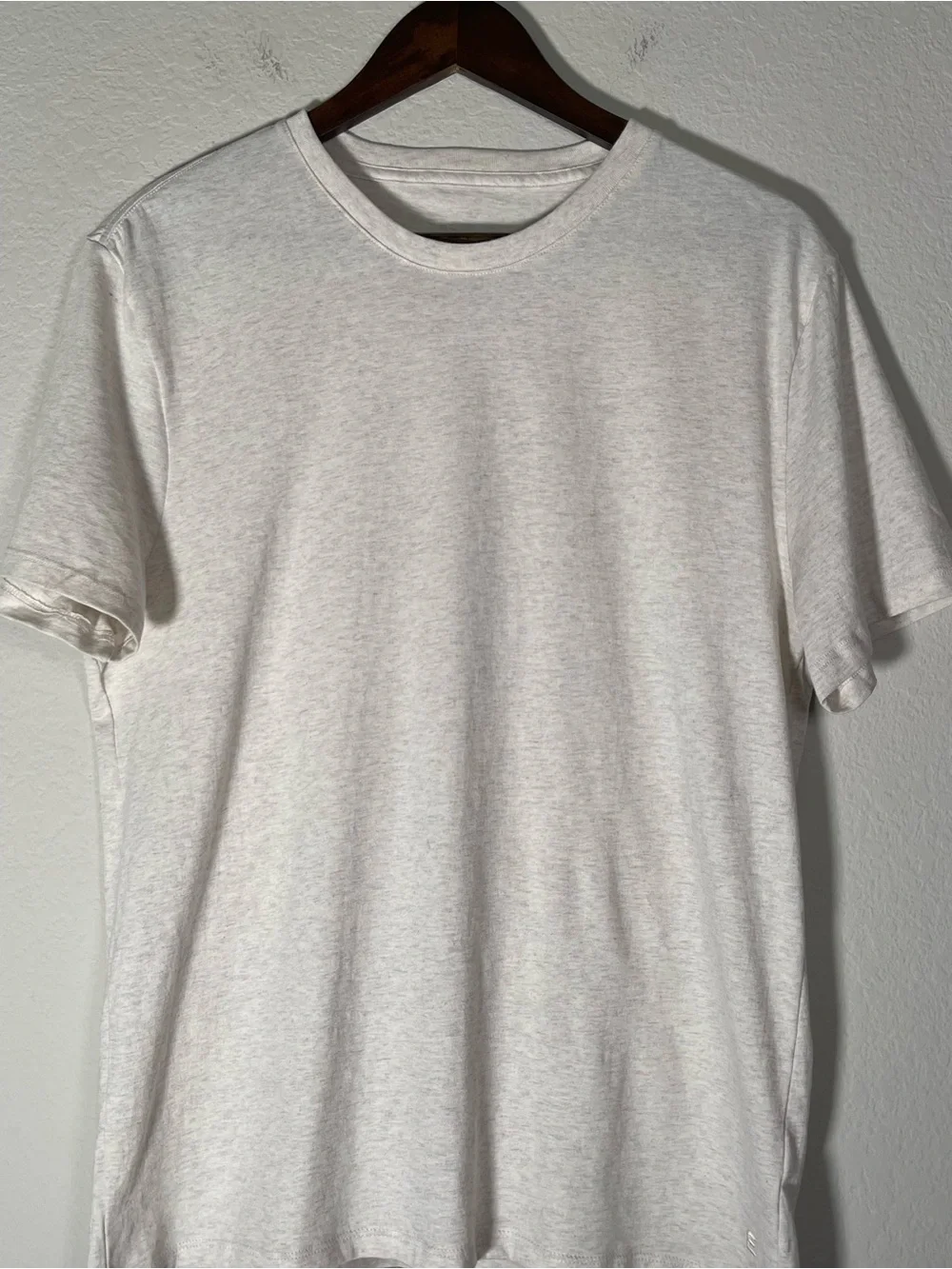 Everlane Men’s Organic Cotton Tee Size  Medium Uniform Line in Oatmeal - Picture 4 of 11